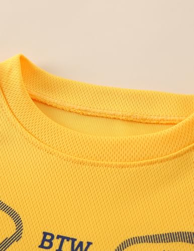 Image of Boys Clothes Short Set 6 Piece Outfit Athletic T-Shirt and Quick Dry Shorts Kids Summer Clothing Set Size 3-14