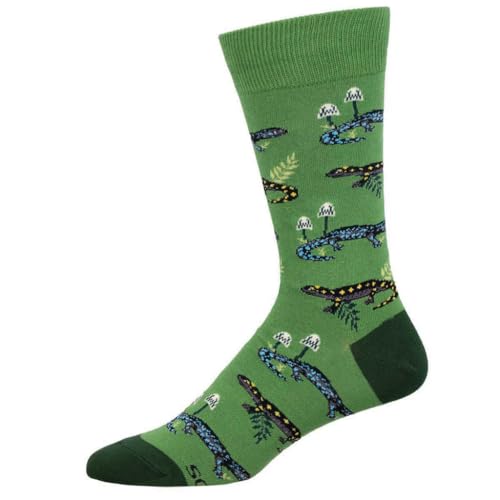 Socksmith Men's Salamander Crew Socks, Green