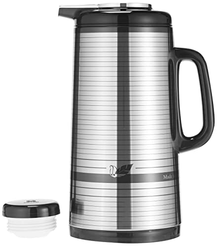 Image of PEACOCK JAPAN VACUUM FLASK CI SSSM دلة بيكوك اليابانية (BLACK, 1.6 L)