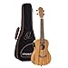 Ortega Guitars Konzert Ukulele elektro-akustisch - Timber Series - inklusive Deluxe Gigbag - Zebrano/ Mahagoni (RFU11ZE)