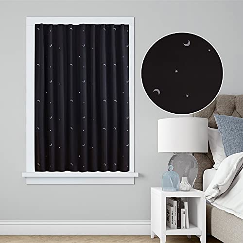 (2-Pack) Portable Baby Travel Blackout Curtains, 100% Polyester Adjustable Temporary Blackout Shades with Suction Cups for Nursery Room/Bedroom Windows, 50