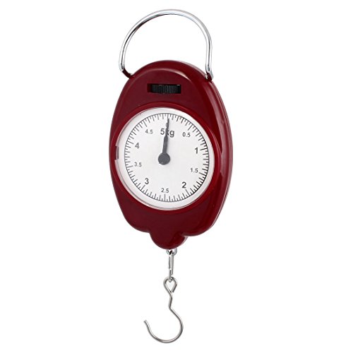 Báscula portátil colgante con pantalla 5Kg - Burgundy miniatura 1