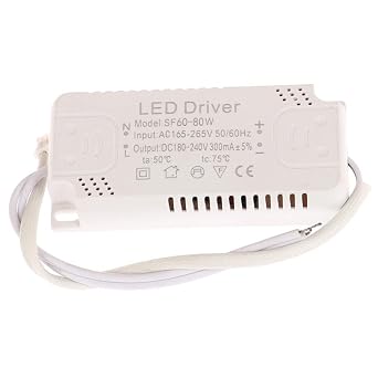 LED Driver 300mA Board 8-24W 20-36W 30-50W 36-60W 50-70W 60-80W Power Unit Lighting for Led Light(C)