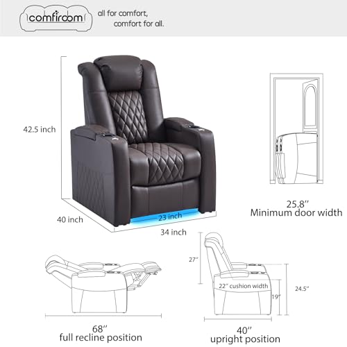 Luxury Leather Theater Seating Row