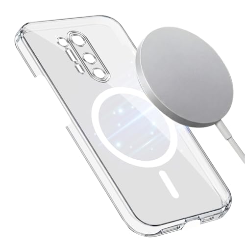 Image of Jkobi Lifetime Anti-Yellow MagSafe Compatible Clear Back Cover Case for OnePlus 8 Pro (Sleek Hard Crystal | Shockproof and Camera Protection)