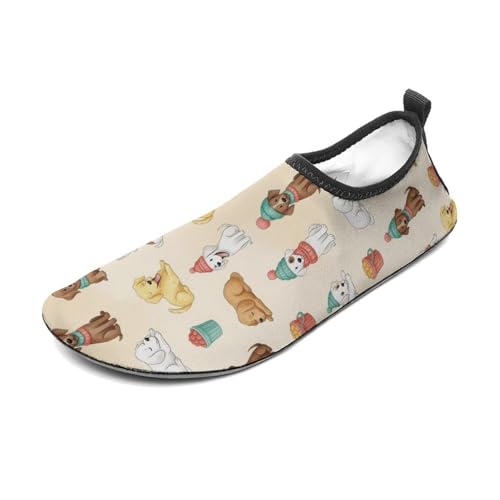 Quick Dry Barefoot Aqua Socks, Lovely Golden Retriever, Water Shoes