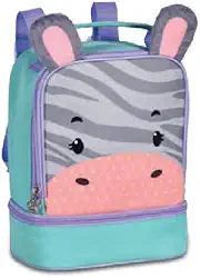 Lancheira Termica Pets Zebra Azul 9" - Clio Style