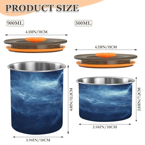 Contenedor Hermético para Café de Acero Inoxidable 500ml miniatura 2