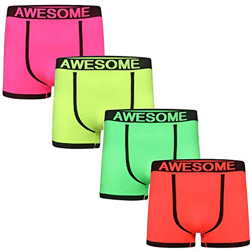 Get The Trend Hombre 6 Pack sin Costuras Shorts Bóxers Calzoncillos Ropa Interior Grosero Adulto - Sorprendente Neón, Chica