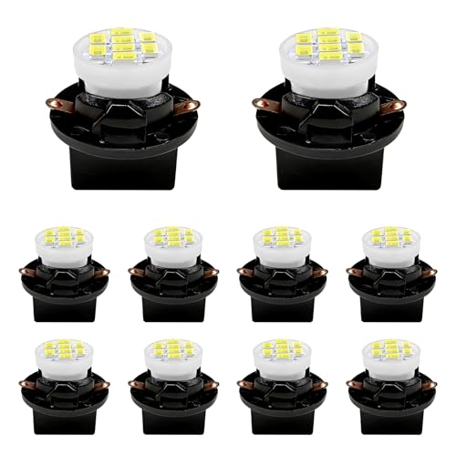 10 PCS Luz LED T10 194 168 para tablero vehículo, blanco miniatura 1