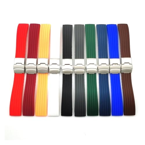 Correa ajustable de goma de 20mm para evitar el sudor en tu pulsera de reloj inteligente 2