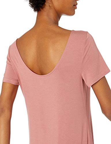 Image of Amazon Essentials Women's Jersey Regular-Fit Ballet-Back t-Shirt Dress (Previously Daily Ritual)