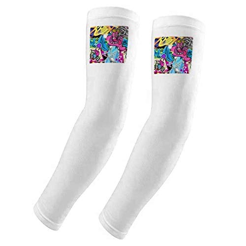 Manchons de bras protection UV Graffiti Street Culture colorés style monstre