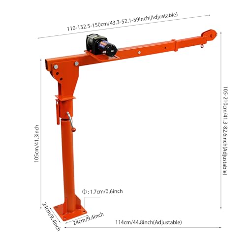 Grúa Eléctrica para Camión 12V 1587Kg con Winch y Mando miniatura 2