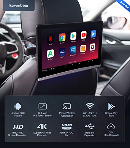 Seventour APAD-124 12.4 Inch Android 4K Car Tv Headrest Monitor Tablet thumb #1