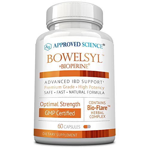 Approved Science Bowelsyl - 60 Capsules - Supports GI Tract, Soothes Colon, Restores Nutrients - High Absorption - All Natural, Non-GMO