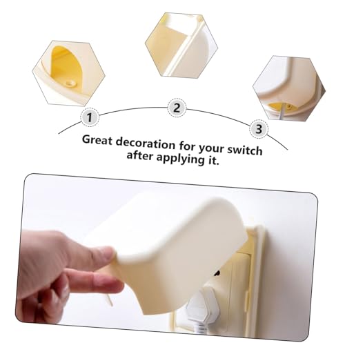 Cubierta de enchufe ABS antidescargas creative en pack de 2 piezas para dormitorio 5