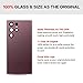 UooFide Compatible for Samsung Galaxy S22 Ultra Rear Back Cover Replacement Glass 6.8-Inches SM-G908 All Carriers with Installation Manual + Repair Tool Kit (Burgundy)