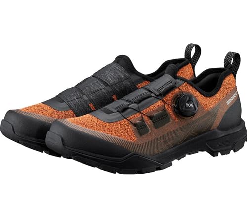 Zapatillas de ciclismo Shimano Ex7 Naranja, Talla Calzado 45