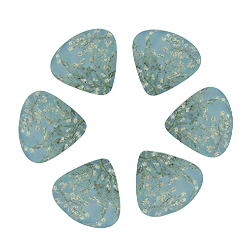 Ensemble de 12 médiators de guitare Cherry Plum Flowers pour guitare acoustique, guitare électrique, contrebasse… - Les Beatles, Paul McCartney, John Lennon, RIngo Starr, George Harrison Ensemble de 12 médiators de guitare Cherry Plum Flowers pour guitare acoustique, guitare électrique, contrebasse… – Image 3
