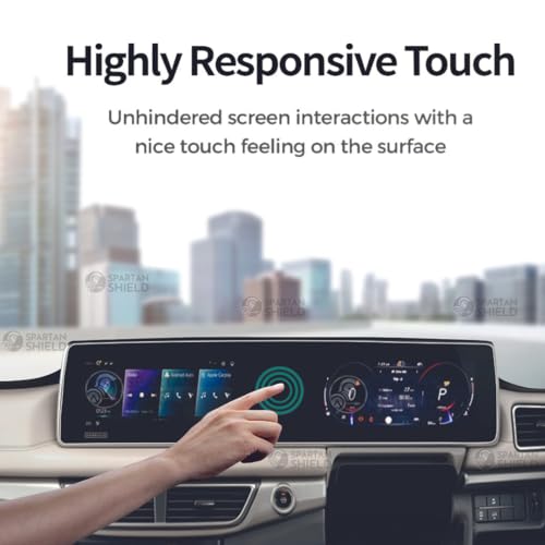 Image of Spartan Shield Screen Guard For MAHINDRA XUV 7XO | Previously 700 || AX3 AX5 AX7 AX7 LUXURY PACK Models || Triple Infotainment & Instrument Cluster Touchscreen Protector [Not Tempered Glass] (XUV700 [2021-2025])
