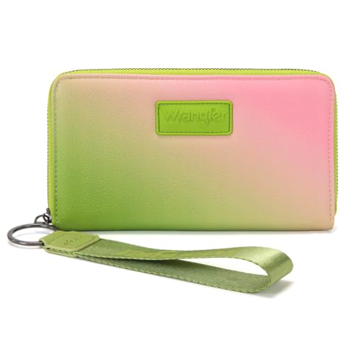 Image of Wrangler Wallet Women RFID Blocking, Gradient Wristlet Wallet for Daily Use