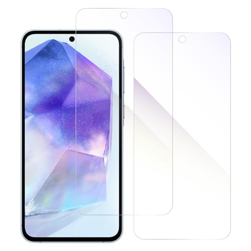 [2������] LOOF Galaxy A55 5G �p �t�B���� �ی�t�B���� �ȒP�\��t�� ��ʕی� �\�t�g�t�B���� �C�A�Ȃ� ���h�~ ����h�~ �ڂɗD���� �A���`�O���A [�u���[���C�g�J�b�g �d�l]