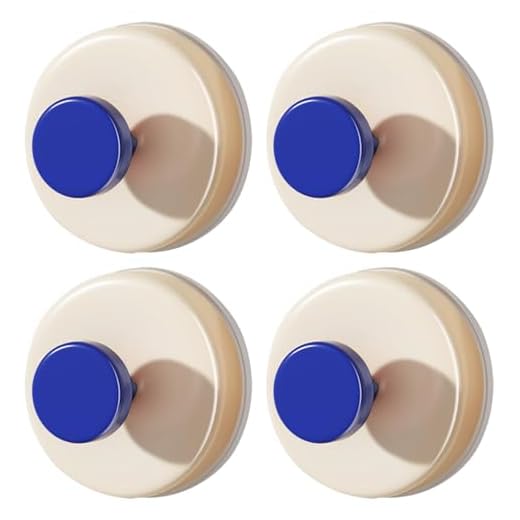 4-Pack Suction Hooks, Waterproof Adhesive Wall Hooks, Strong Load Capacity, Removable, Ideal for Bathroom, Kitchen, Bedroom & Smooth Surfaces