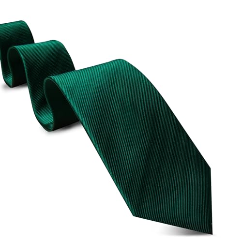 Image of Barry.Wang Plain Men Silk Ties Extra Long Satin Necktie for Wedding Business Handkerchief Cufflinks Set Solid Colors