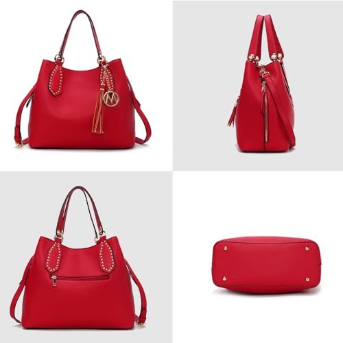 Image of MKF Collection Crossbody Hobo Bag for Womens Fashion - PU Leather Shoulder Purse - Top Handle Handbag by Mia k
