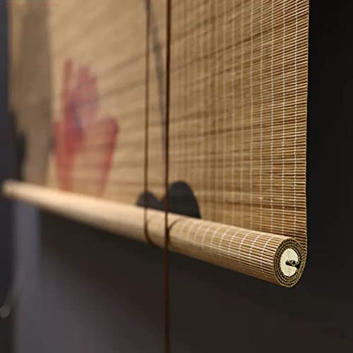 Persianas enrollables de bambú para filtrar la luz, japonesas para el hogar, sala de té y restaurante, para uso en interiores