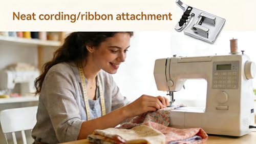 Pie Prensatela Cording para Máquina de Coser Singer y Bernette miniatura 4