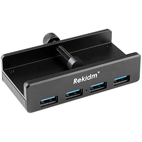 Rekidm 4 Port Aluminum USB Hub Cover