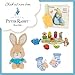 Beatrix Potter Peter Rabbit Plush with Carrot, 13 Inch Soft Stuffed Animal, Classic Peter Rabbit Toy for Babies, Toddlers, and Collectors