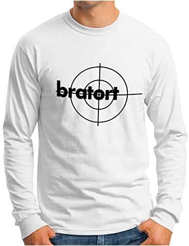 T-shirt humour cuisine grand confort homme OM3 manches longues blanc grande taille