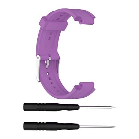 Silicone Replacement Wrist Band With Tools Compatible with Garmin Forerunne 25 Watch Female Women's Strap Cover