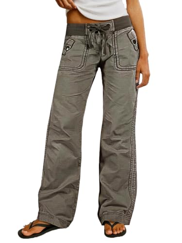 Image of Flamingals Straight Leg Drawstring Pants for Women