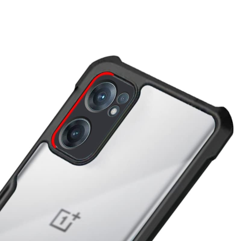 Image of SPAZY CASE OnePlus Nord CE 2 5G Back Cover | Transparent Crystal Clear Hard PC Back Case with TPU Bumper, Military-Grade Drop Protection Case Cover for Oneplus Nord CE 2