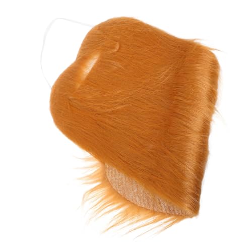 TOPBATHY 2 Pièces Maquillage de Barbe Réaliste Marron pour Hommes, Bande – vue 6