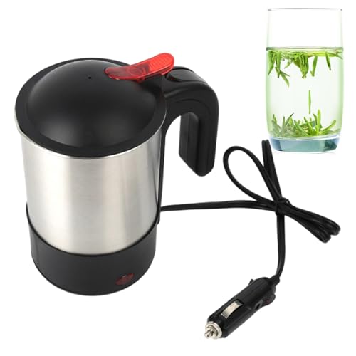 Hervidor De Agua Coche | Dispositivo con Inserción y Apagado Automático,Hervidor Con Calefacción Para Coche - Para Viajar Viajes Viajes Familiares Hacer Té Preparar Café