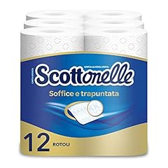 Scottonelle Carta Igienica Soffice e Trapuntata, Confezione da 12 Rotoli