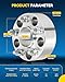 PHILTOP 5x4.5 Wheel Spacer, 2 inch Hub Centric Wheel Spacers Fit for CX-5, Fusion, Optima, Santa Fe, Escape, Soul, Tucson, Thread Pitch M12x1.5 Centre Bore 67.1mm - 4Pcs
