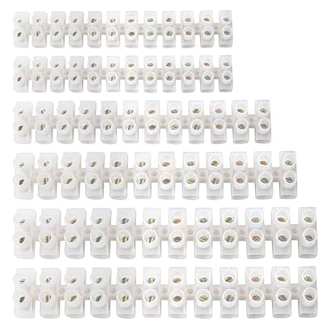 6 Pieces Brass Terminal Block Set Cover