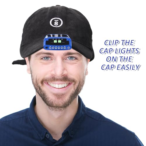 Mudder MUDDER-UJNG7952 2 Pieces Led Clip On Cap Lights Usb Rechargeable Cap Flashlight Clip Waterproof Ultra Bright Hat Flashlight Headlamp thumb #5