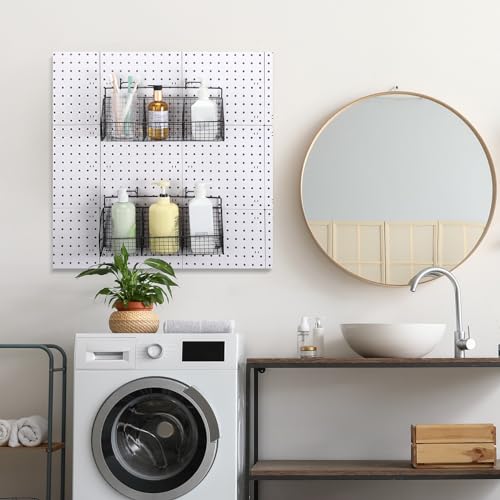 Panier pour panneau perforé à compartiments modulables pour organiser un établi