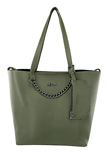Bolsa Sacola Feminina Retta Preto (VERDE MILITAR)
