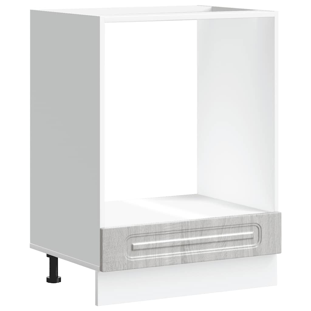 SYDE Meuble four gris Sonoma bois reconstitué