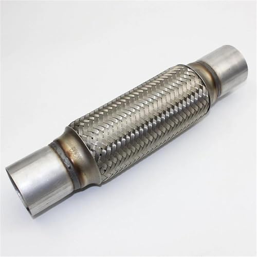 Tubo de escape universal de 51mm con silenciador de codo y transferencia para coche