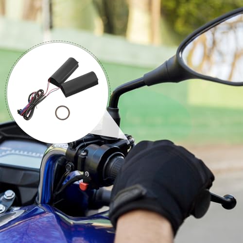 Puños calefactables de moto POPETPOP de película metálica para manillar 5