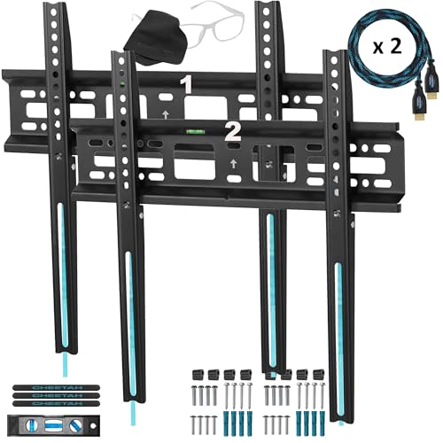 Support TV mural fixe écran LED OLED 26 60 pouces VESA 400x400 Cheetah